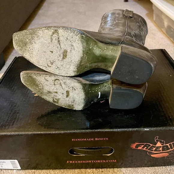 Freebird Wilson Leather Heeled Boots - Picture 7 of 7